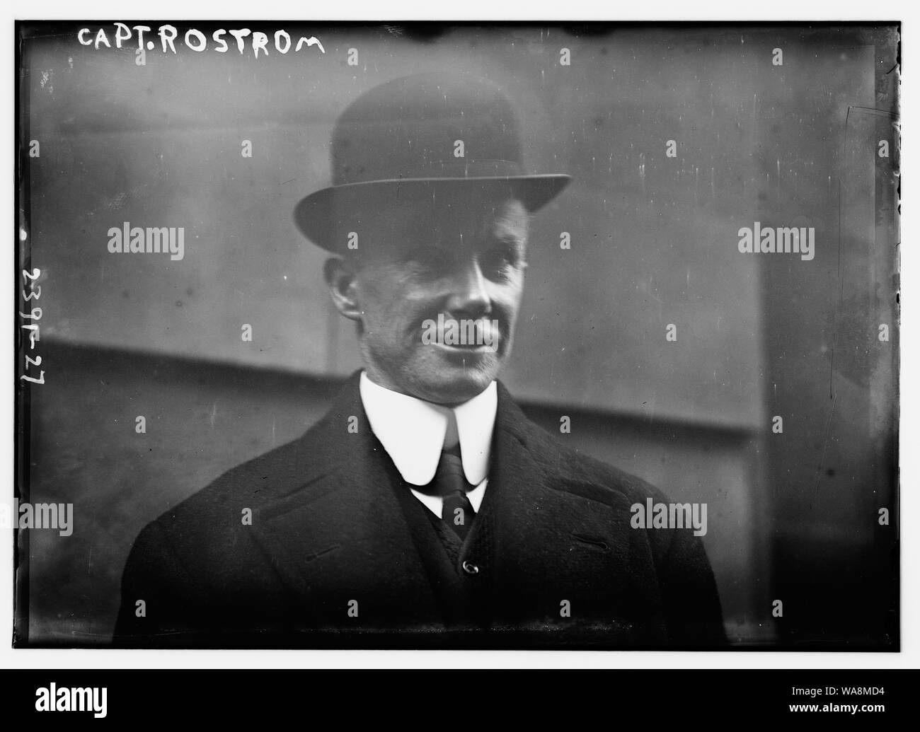 Le capitaine Arthur Henry Rostron du Carpathia qui a sauvé les survivants du Titanic Banque D'Images