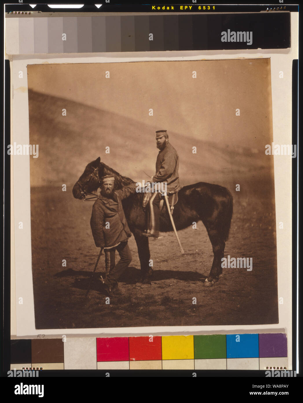 Le Capitaine Phillips & Lieutenant Yates, 8e Hussards Banque D'Images