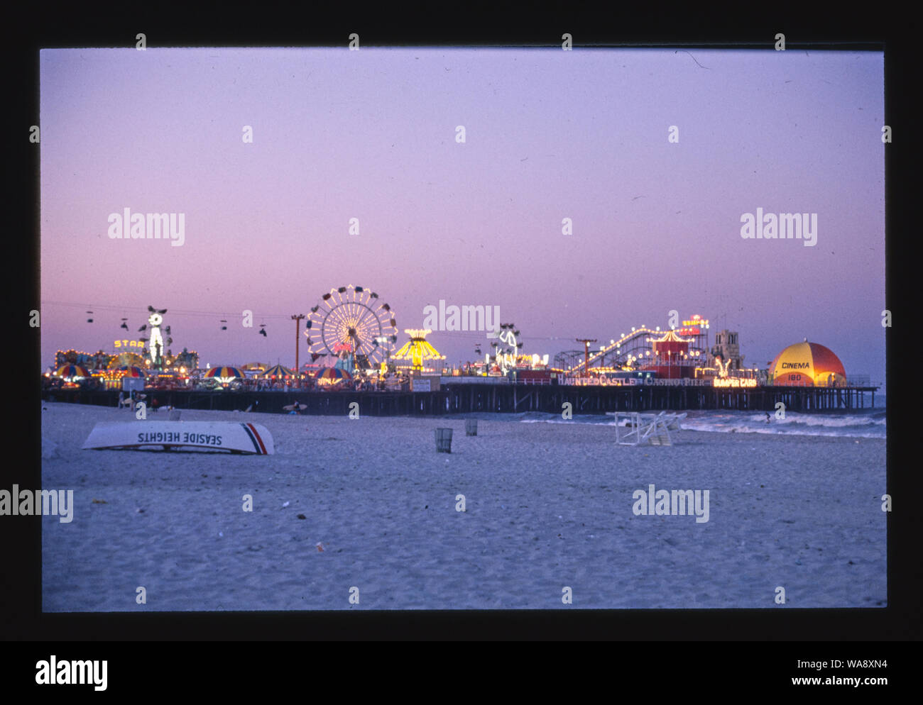 Casino Pier à partir de la plage, Seaside Heights, New Jersey Banque D'Images