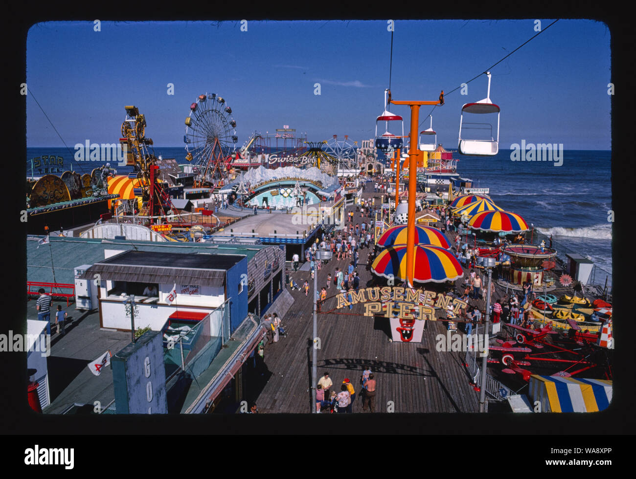 Casino Pier dans l'ensemble ci-dessus, Seaside Heights, New Jersey Banque D'Images