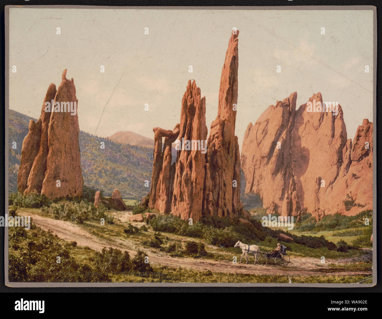 Les clochers de la cathédrale, le Jardin des Dieux Banque D'Images
