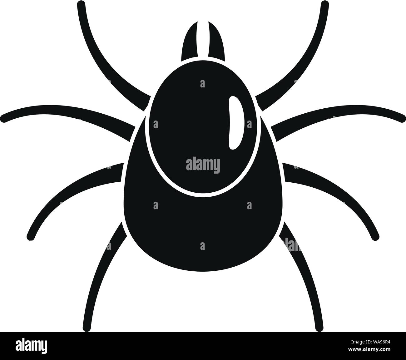 L'icône d'acariens Insectes. Simple illustration d'insecte acarien vecteur icône pour web design isolé sur fond blanc Illustration de Vecteur