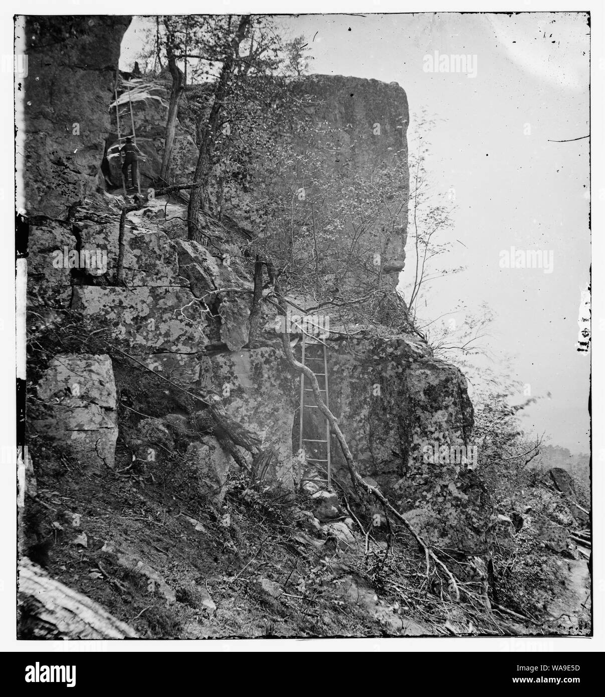 Chattanooga, au Tennessee, aux environs. Sommet de Lookout Mountain Résumé : Guerre civile sélectionné des photographies, 1861-1865 Banque D'Images