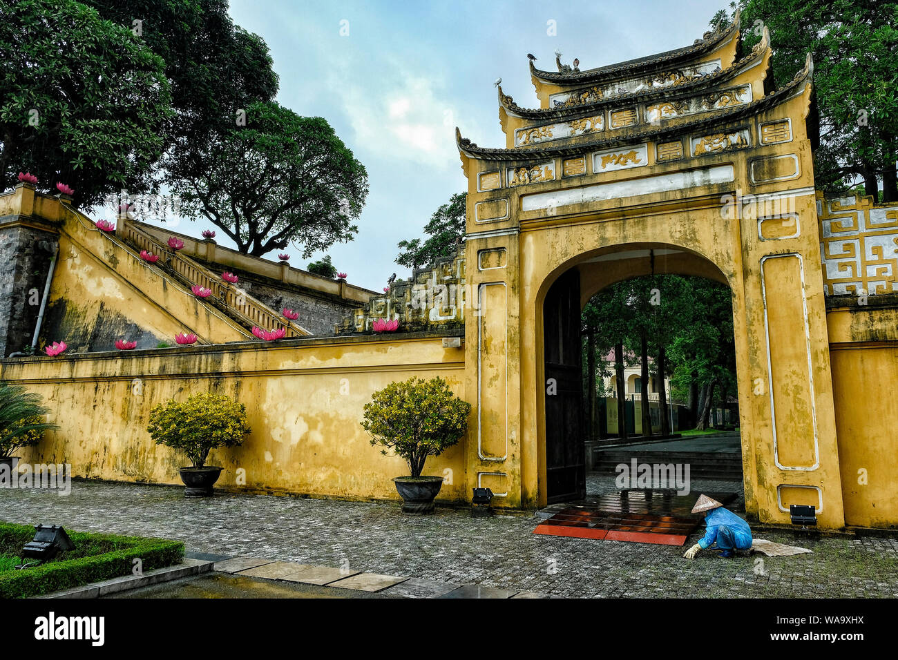 La Citadelle impériale de Thang Long à Hanoi, Vietnam. Banque D'Images