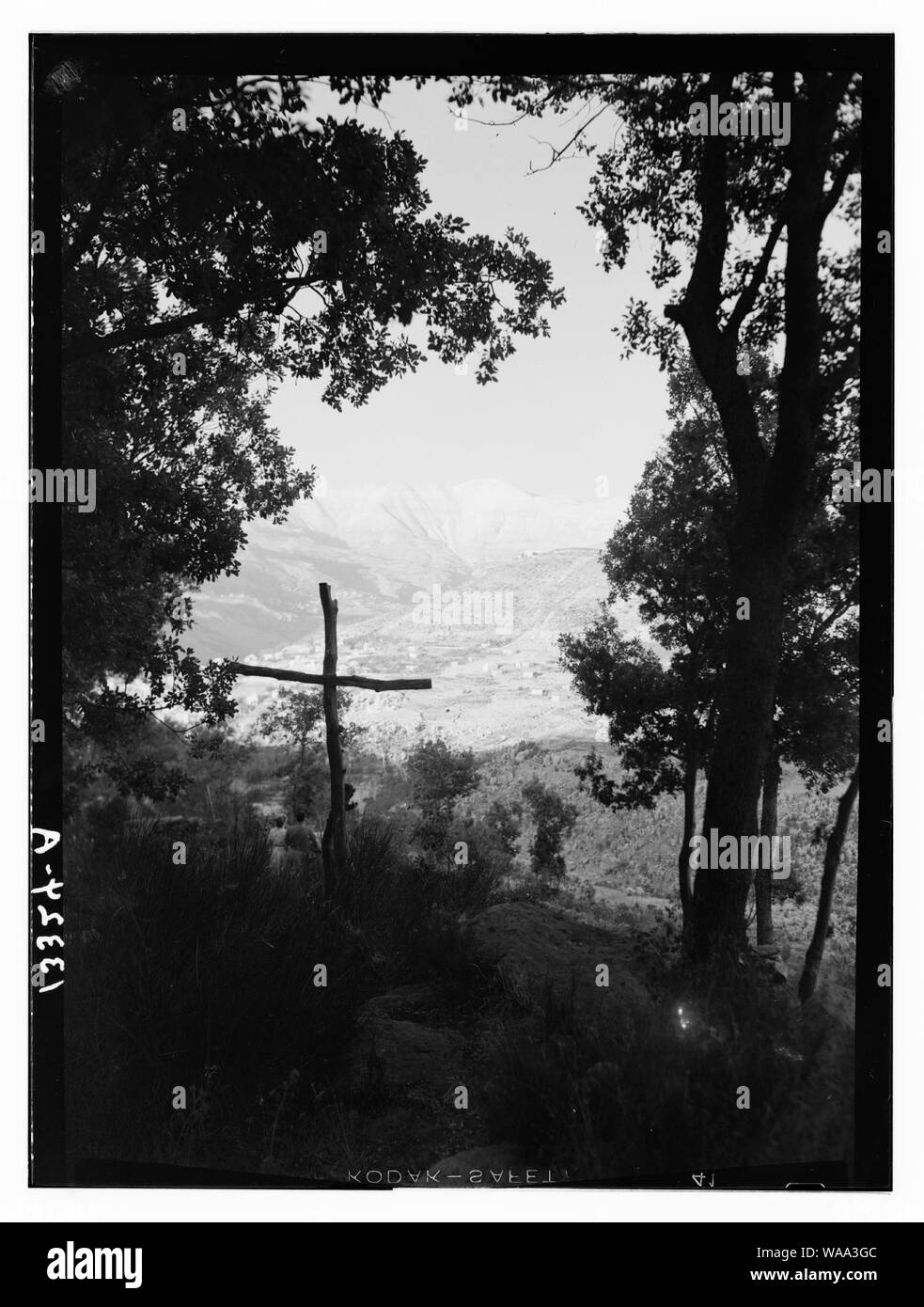 Chouer Mountain House. Inspiration point avec Mt. Dans Sunnin dist[ance] Banque D'Images
