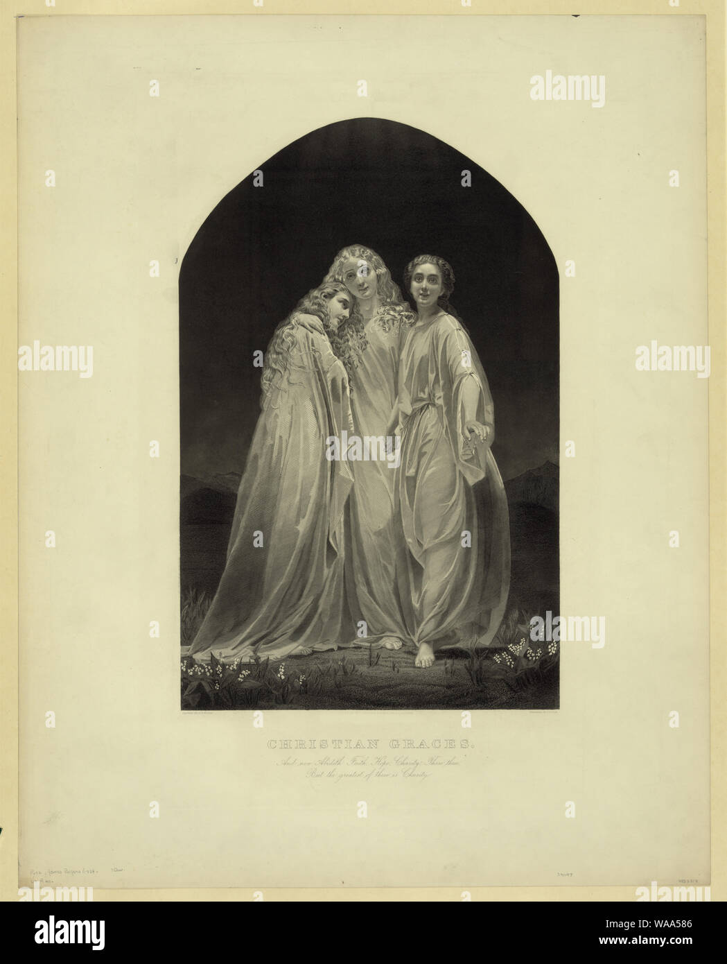 Christian grâces Banque D'Images