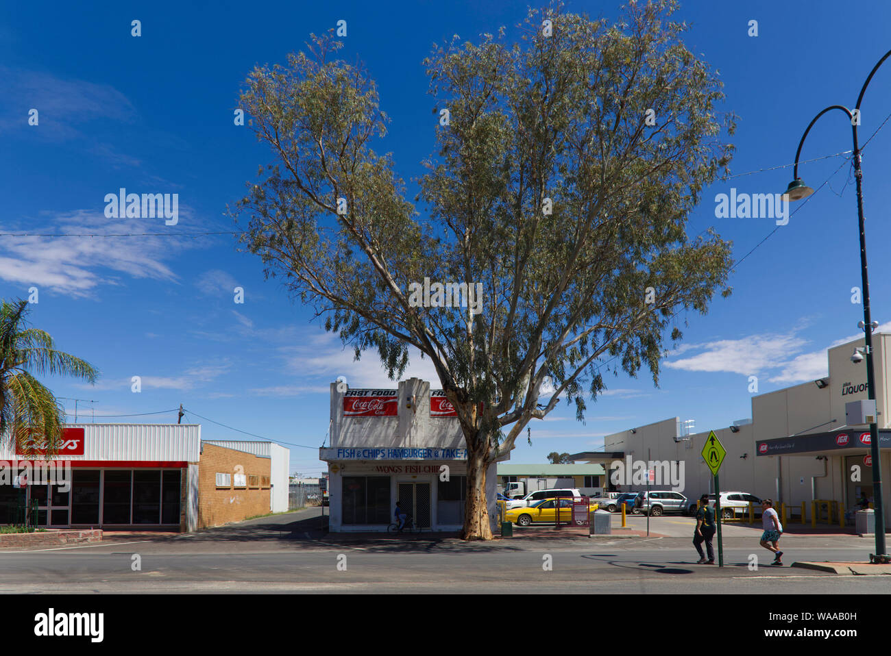 Wongs Fish & Chip Shop Walgett en Nouvelle Galles du Sud en Australie Banque D'Images