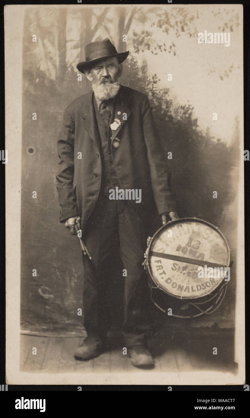 Ancien combattant de la guerre civile Sumner Flint Hartshorn Banque D'Images