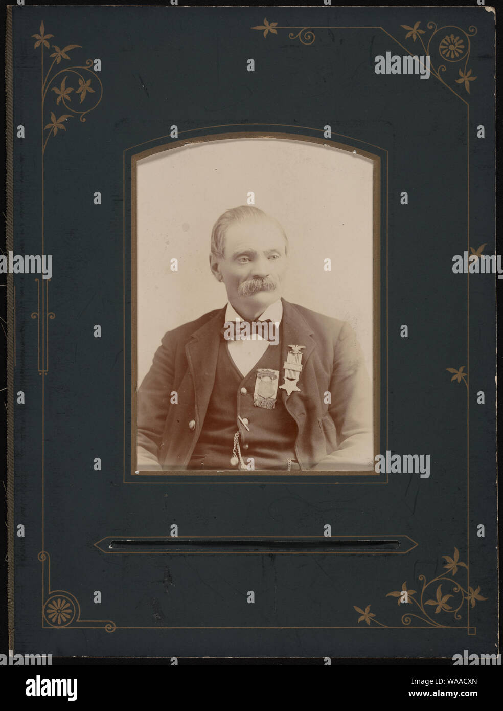 Ancien combattant de la guerre civile, Thomas J. Owens] / Dunlap, Chillicothe, Ohio Banque D'Images