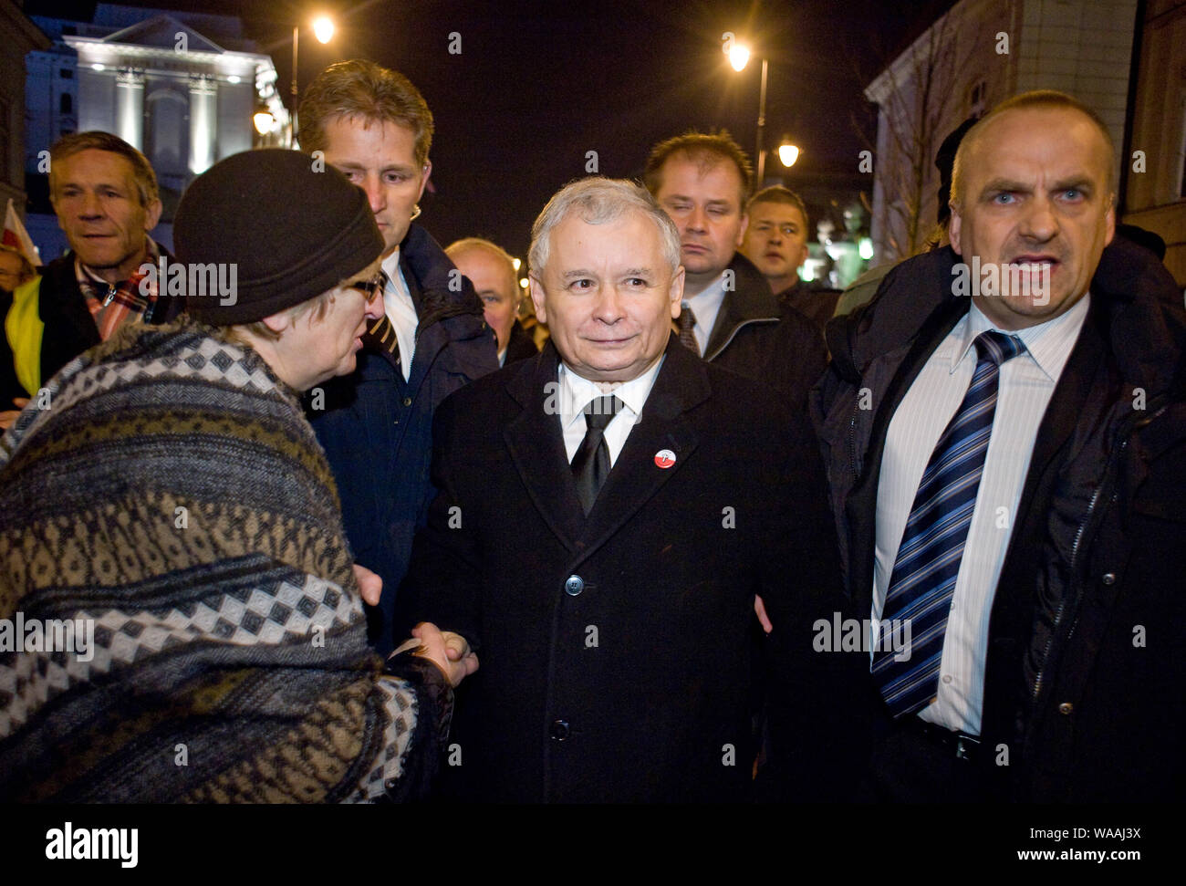 10.11.2010 Photo : Jaroslaw Kaczynski. Varsovie, Pologne Banque D'Images