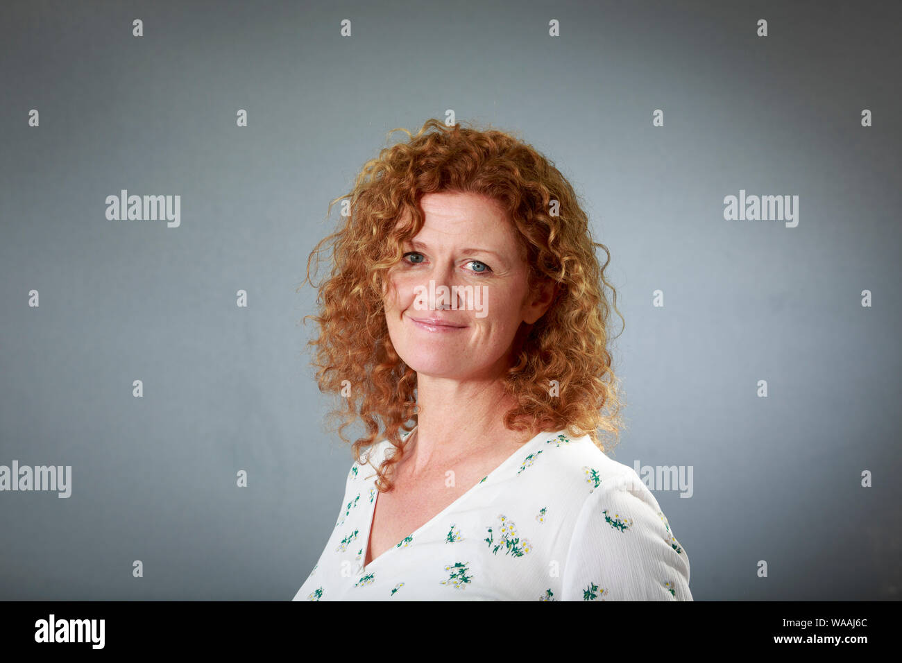 Edimbourg, Ecosse. 19 août. 2019. La romancière britannique, Susan Fletcher assiste à une photo appel sur Edinburgh International Book Festival. Pako Mera/Alamy Live News Banque D'Images