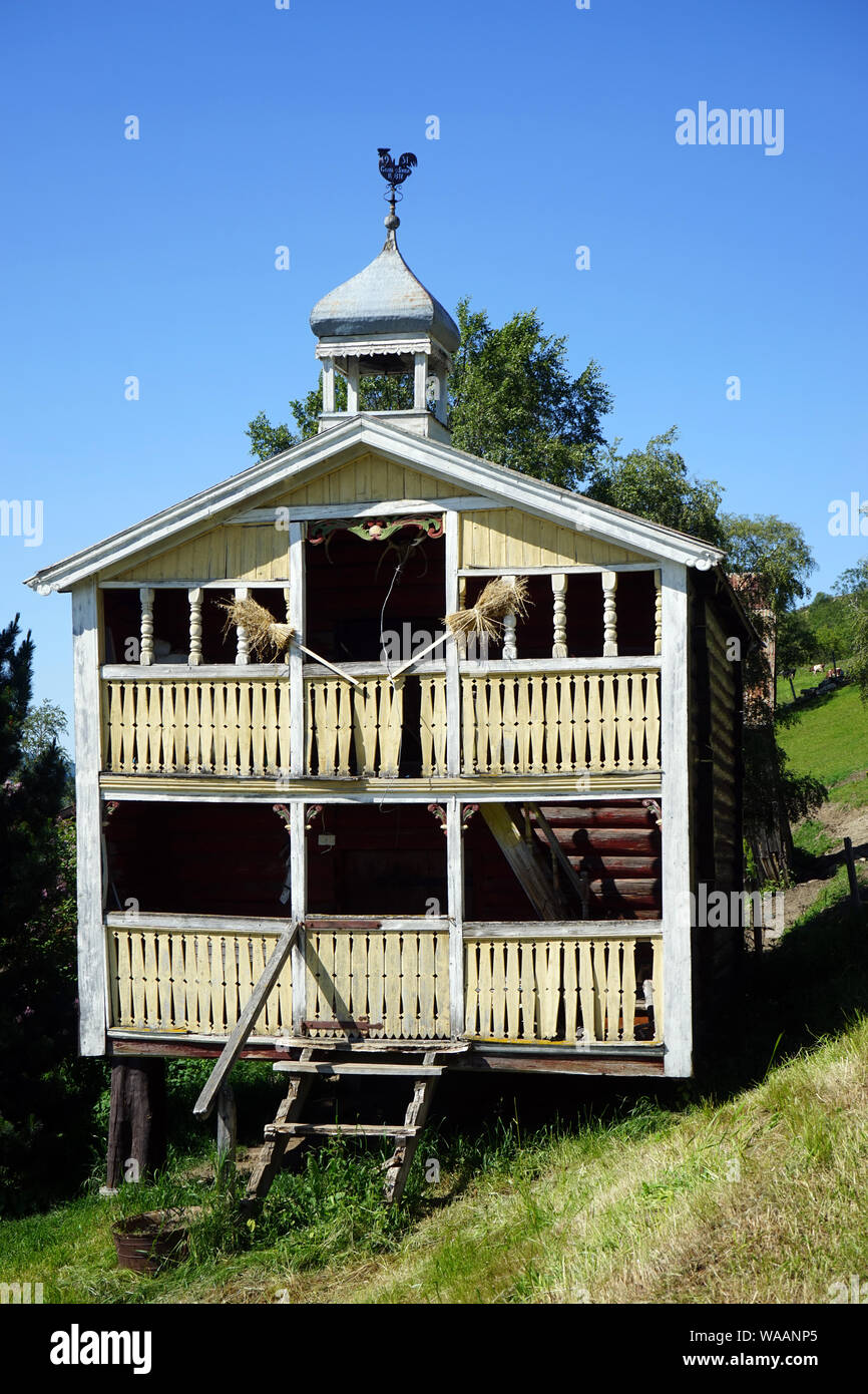 Maison de ferme en bois en Norvège Banque D'Images