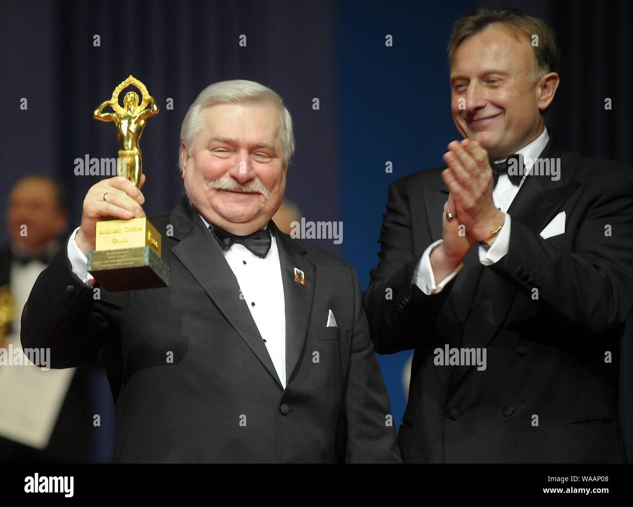 10.01.2009 Varsovie, Pologne. Sur la photo : Lech Walesa (Président de la Pologne entre 1990 et 1995, prix Nobel en 1983) Banque D'Images