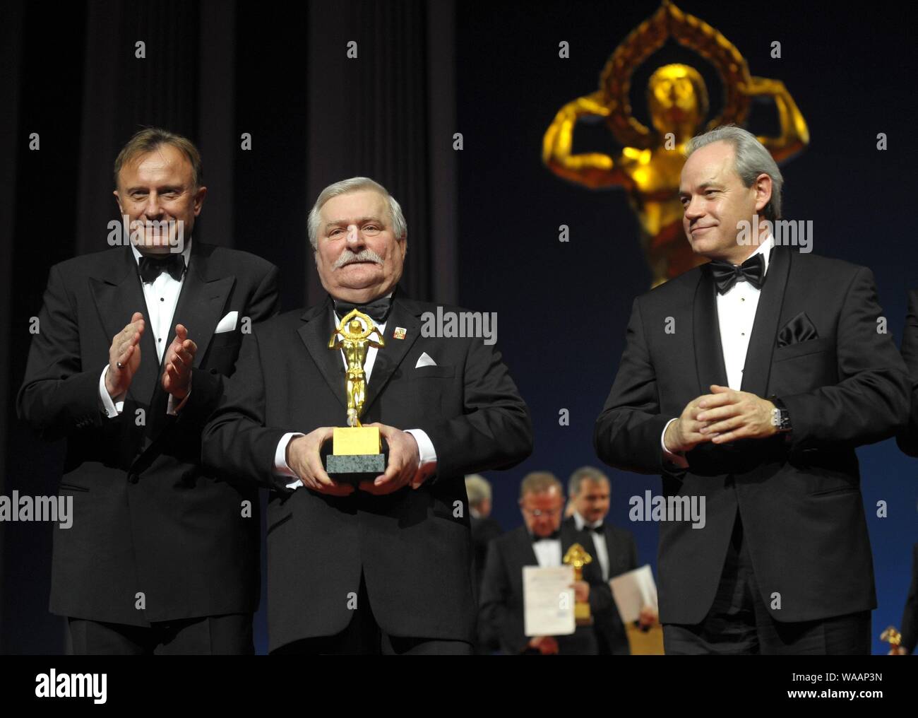10.01.2009 Varsovie, Pologne. Sur la photo : Lech Walesa (Président de la Pologne entre 1990 et 1995, prix Nobel en 1983) Banque D'Images
