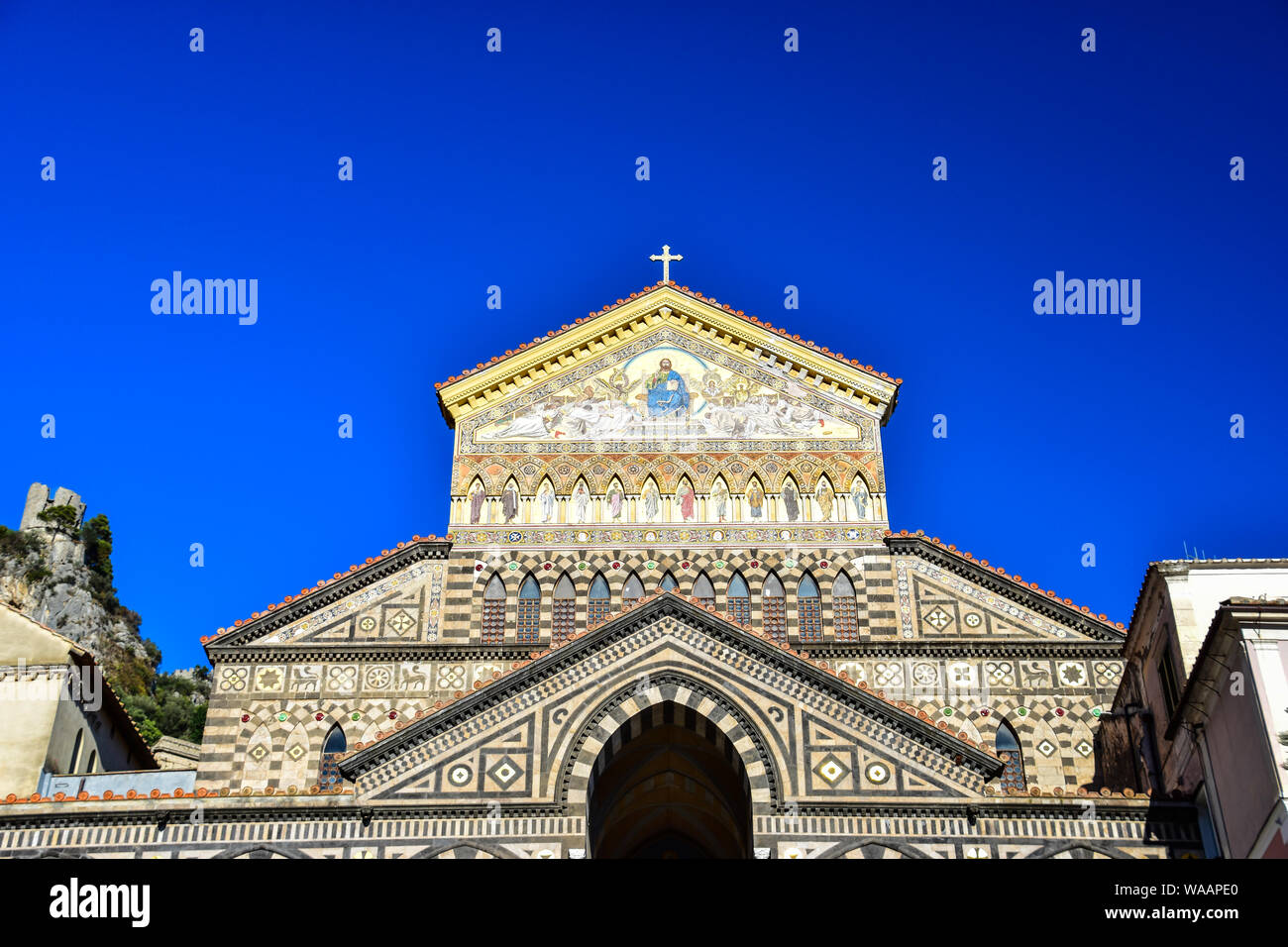 La Cathédrale d'Amalfi, Ravello, Côte Amalfitaine, Italie Banque D'Images