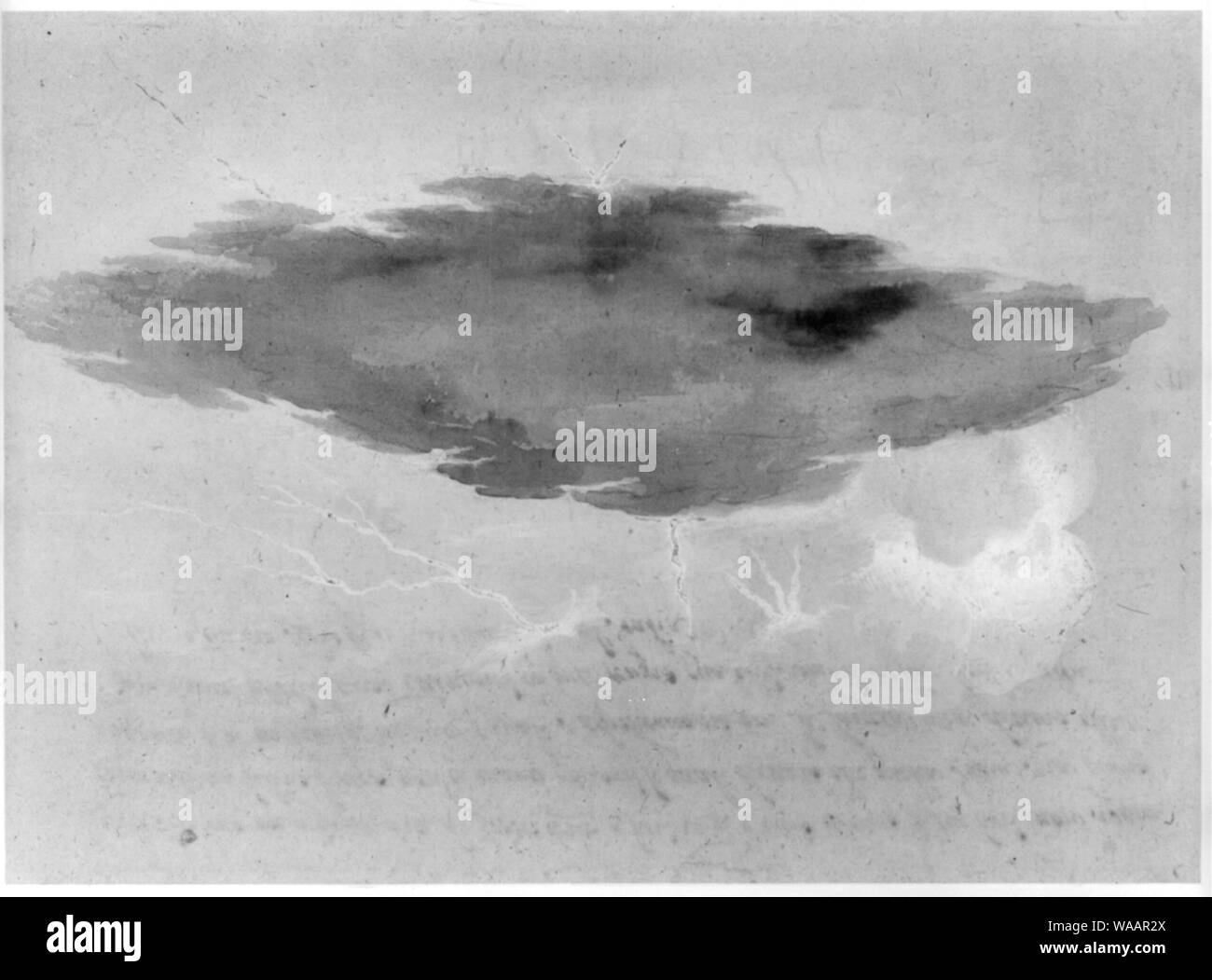 Avec la foudre nuage Banque D'Images