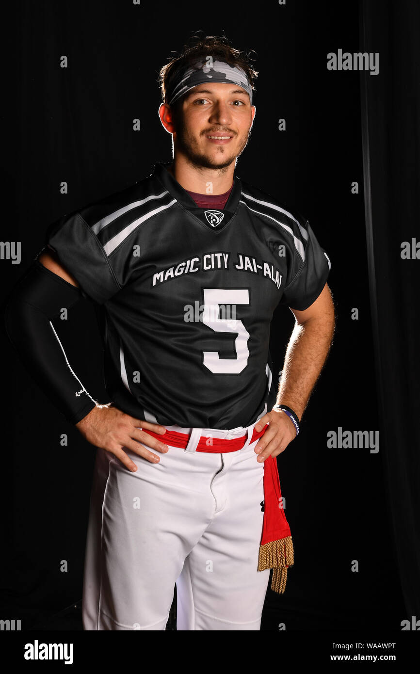 Miami, FL, USA. Août 16, 2019. La ville magique de l'équipe au portrait Jai-Alai Magic City Casino le 16 août 2019 à Miami, en Floride. Credit : Mpi04/media/Alamy Punch Live News Banque D'Images