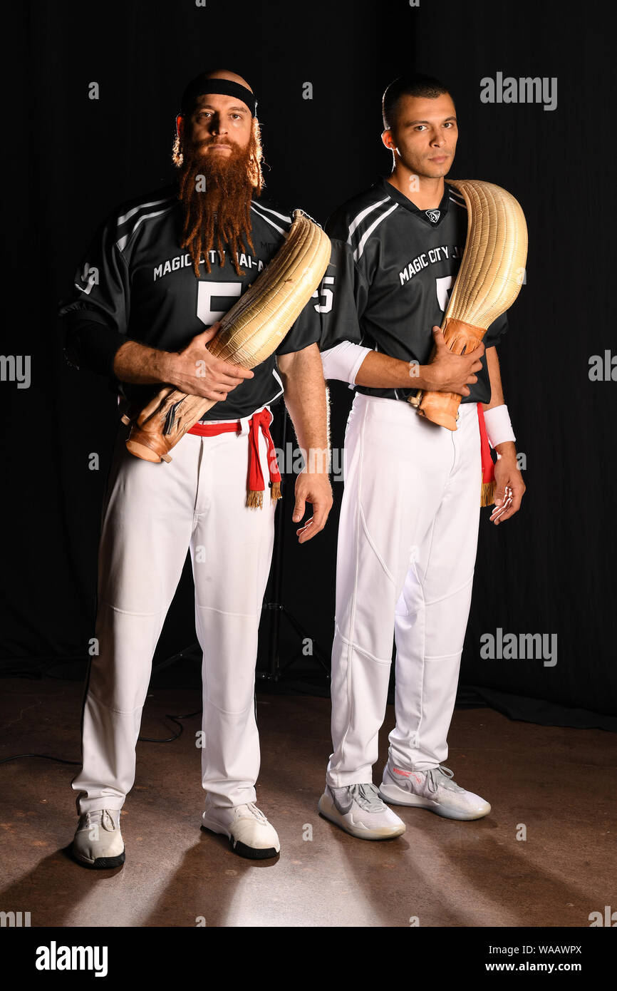 Miami, FL, USA. Août 16, 2019. La ville magique de l'équipe au portrait Jai-Alai Magic City Casino le 16 août 2019 à Miami, en Floride. Credit : Mpi04/media/Alamy Punch Live News Banque D'Images