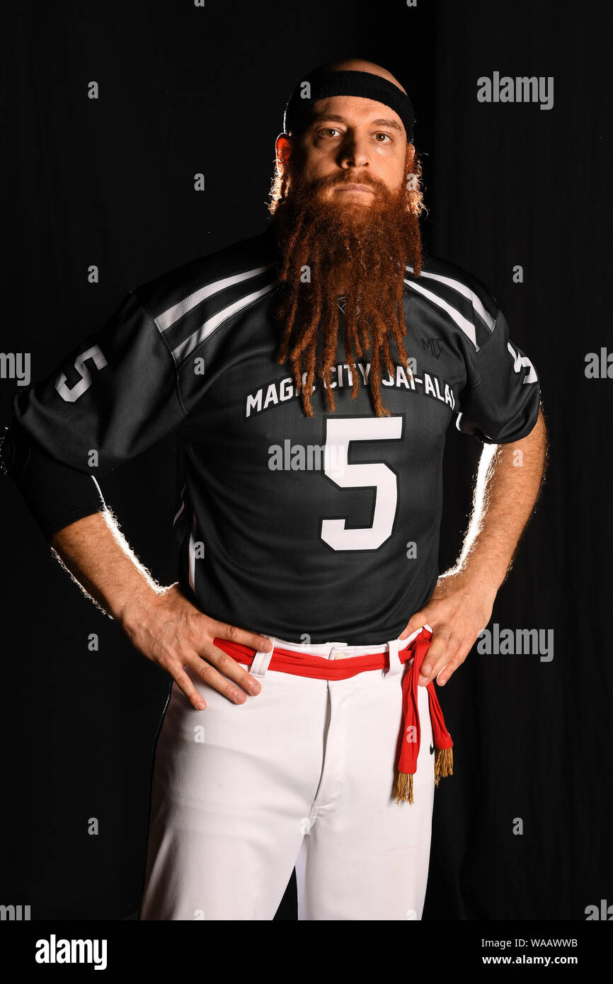 Miami, FL, USA. Août 16, 2019. La ville magique de l'équipe au portrait Jai-Alai Magic City Casino le 16 août 2019 à Miami, en Floride. Credit : Mpi04/media/Alamy Punch Live News Banque D'Images