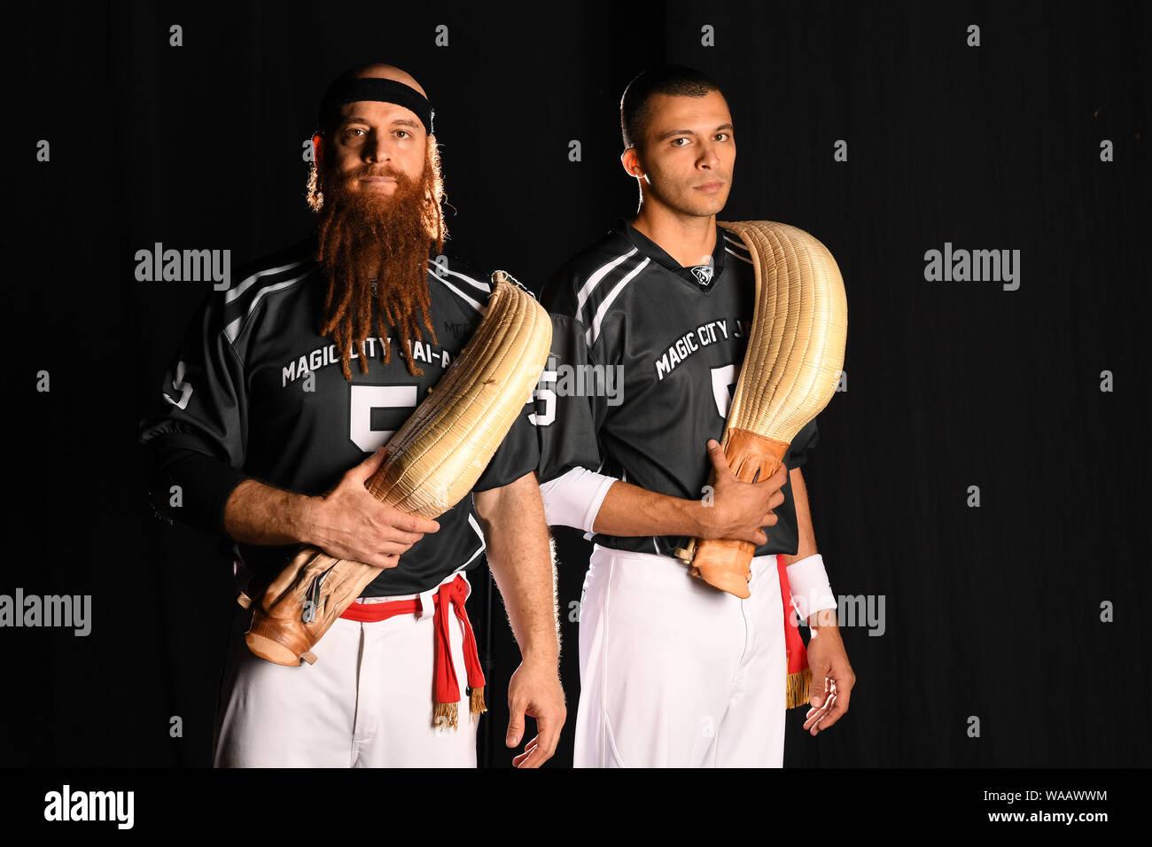 Miami, FL, USA. Août 16, 2019. La ville magique de l'équipe au portrait Jai-Alai Magic City Casino le 16 août 2019 à Miami, en Floride. Credit : Mpi04/media/Alamy Punch Live News Banque D'Images