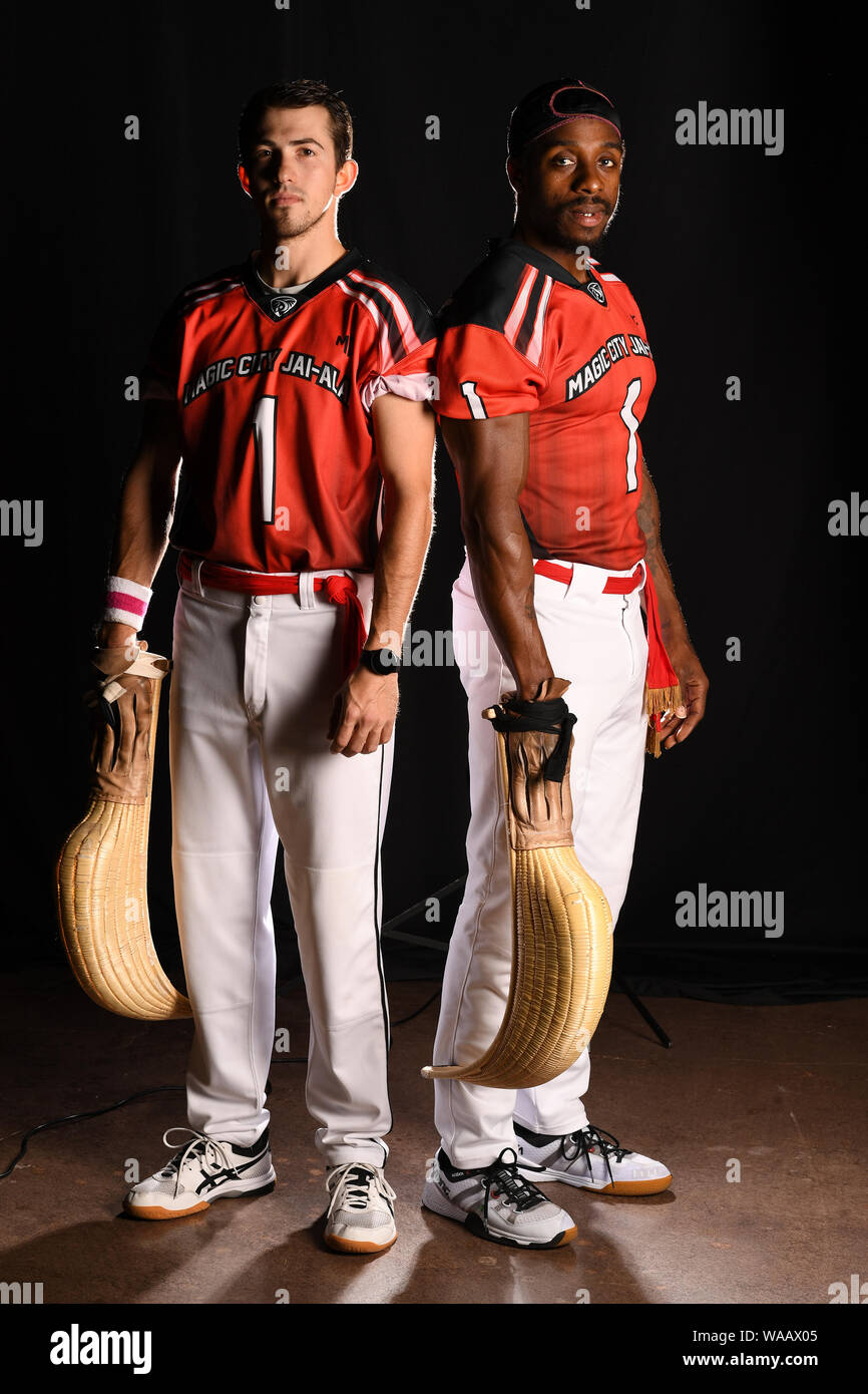 Miami, FL, USA. Août 16, 2019. La ville magique de l'équipe au portrait Jai-Alai Magic City Casino le 16 août 2019 à Miami, en Floride. Credit : Mpi04/media/Alamy Punch Live News Banque D'Images