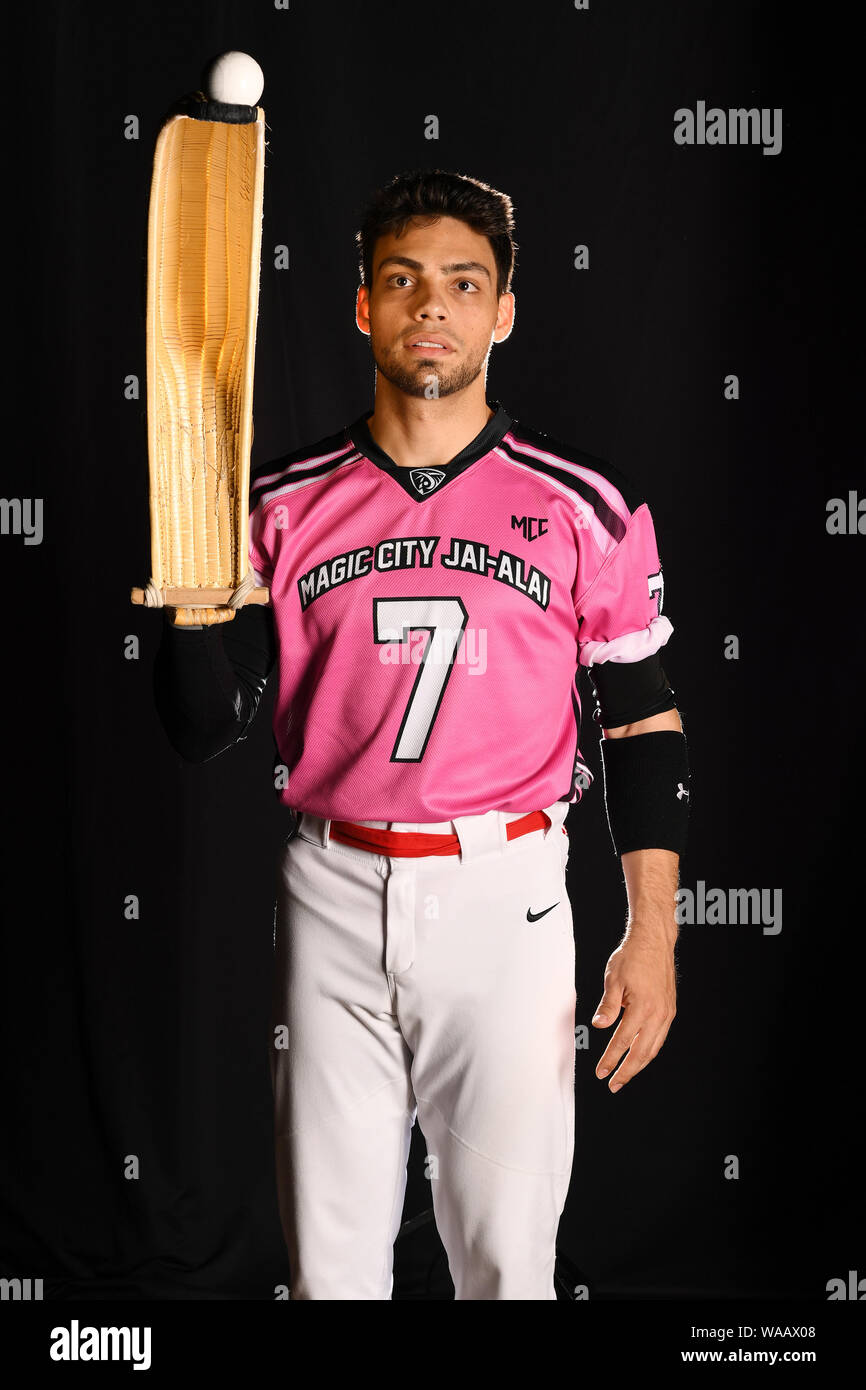 Miami, FL, USA. Août 16, 2019. La ville magique de l'équipe au portrait Jai-Alai Magic City Casino le 16 août 2019 à Miami, en Floride. Credit : Mpi04/media/Alamy Punch Live News Banque D'Images