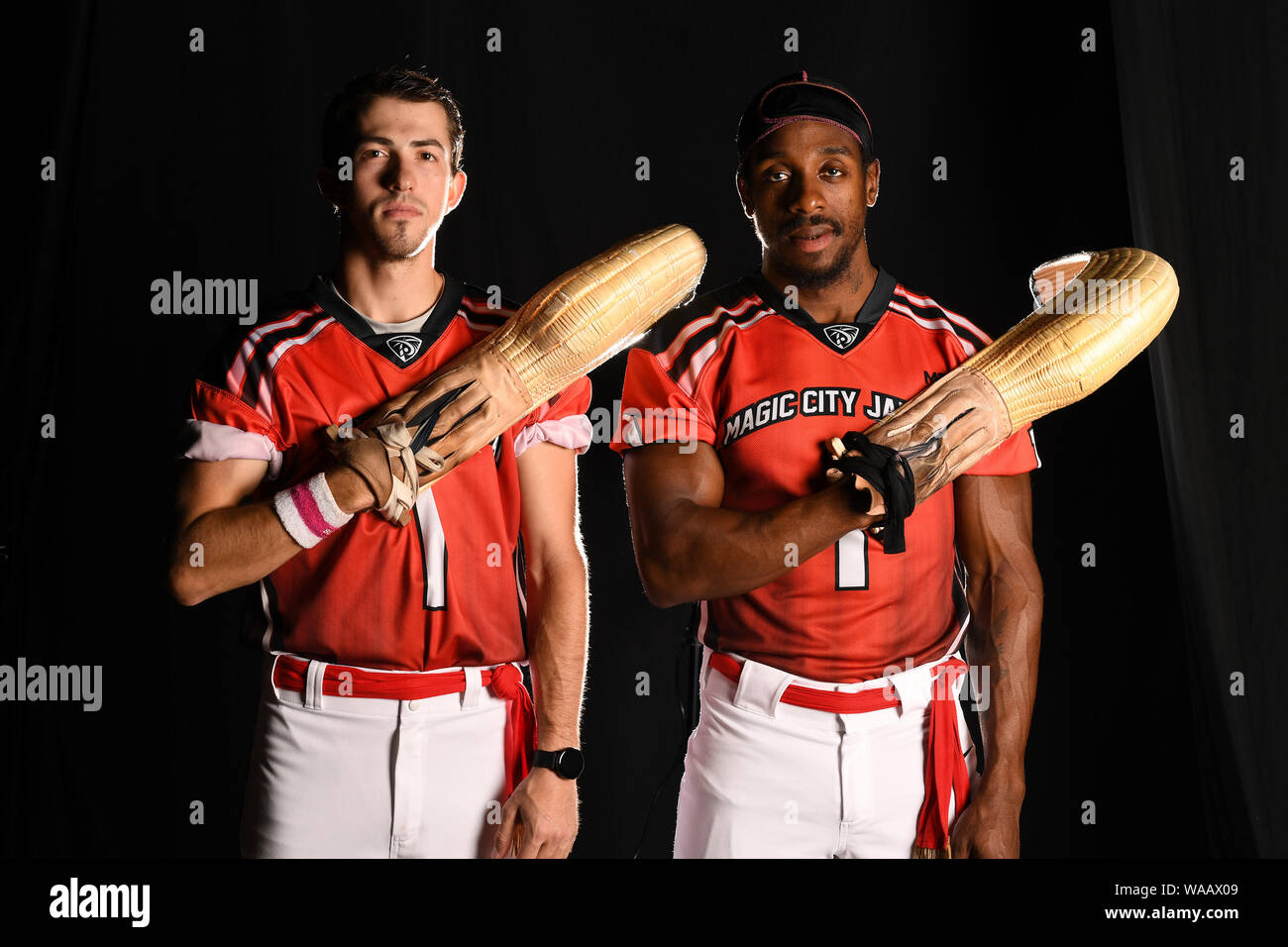 Miami, FL, USA. Août 16, 2019. La ville magique de l'équipe au portrait Jai-Alai Magic City Casino le 16 août 2019 à Miami, en Floride. Credit : Mpi04/media/Alamy Punch Live News Banque D'Images