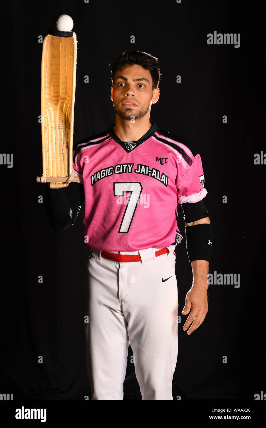 Miami, FL, USA. Août 16, 2019. La ville magique de l'équipe au portrait Jai-Alai Magic City Casino le 16 août 2019 à Miami, en Floride. Credit : Mpi04/media/Alamy Punch Live News Banque D'Images