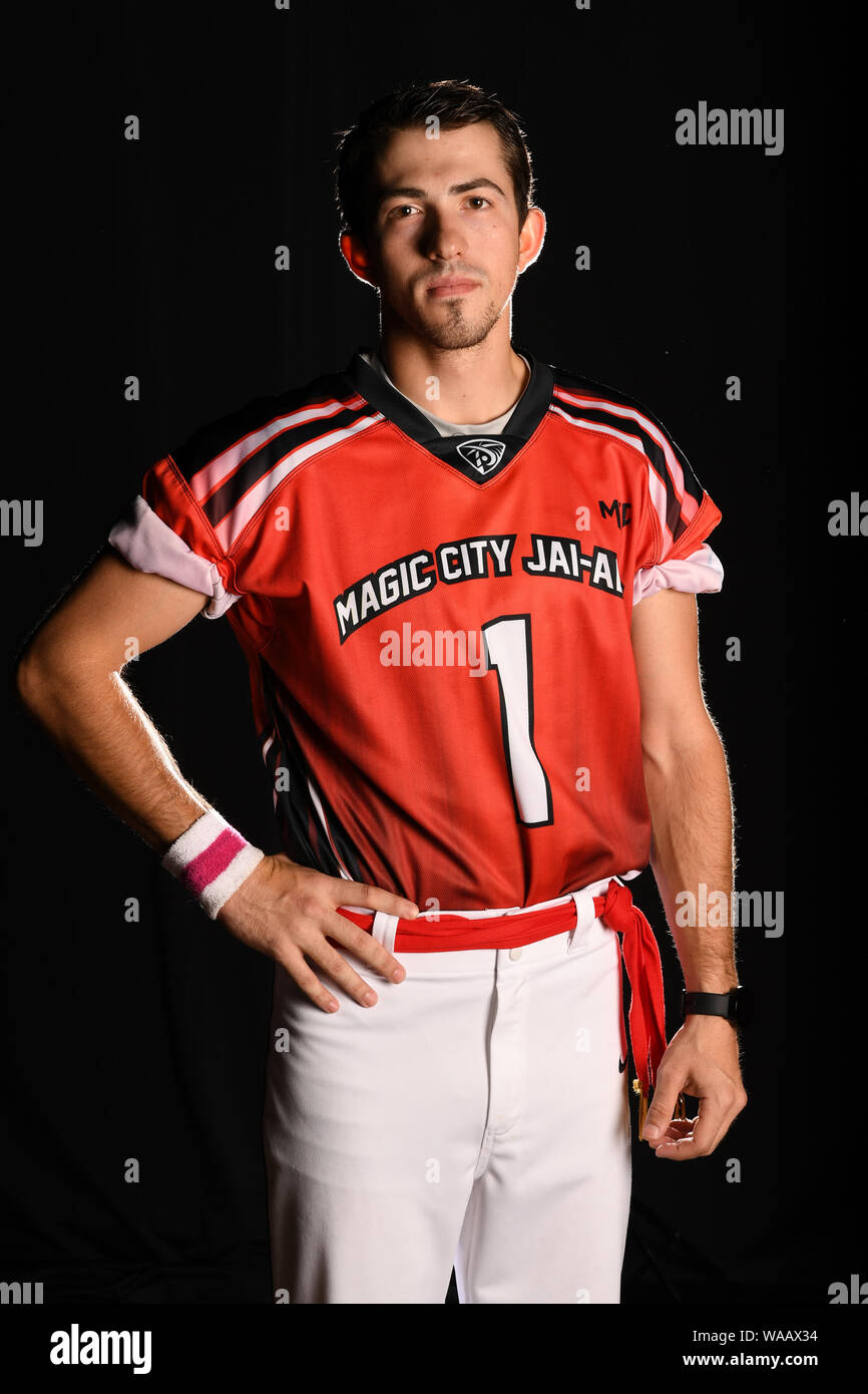 Miami, FL, USA. Août 16, 2019. La ville magique de l'équipe au portrait Jai-Alai Magic City Casino le 16 août 2019 à Miami, en Floride. Credit : Mpi04/media/Alamy Punch Live News Banque D'Images