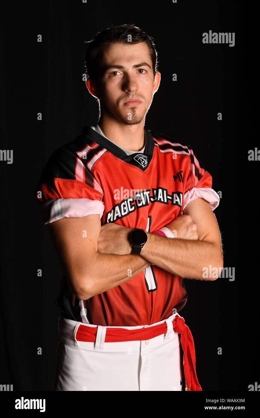 Miami, FL, USA. Août 16, 2019. La ville magique de l'équipe au portrait Jai-Alai Magic City Casino le 16 août 2019 à Miami, en Floride. Credit : Mpi04/media/Alamy Punch Live News Banque D'Images