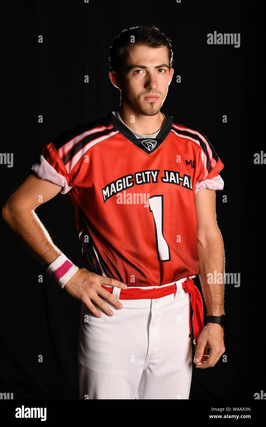 Miami, FL, USA. Août 16, 2019. La ville magique de l'équipe au portrait Jai-Alai Magic City Casino le 16 août 2019 à Miami, en Floride. Credit : Mpi04/media/Alamy Punch Live News Banque D'Images