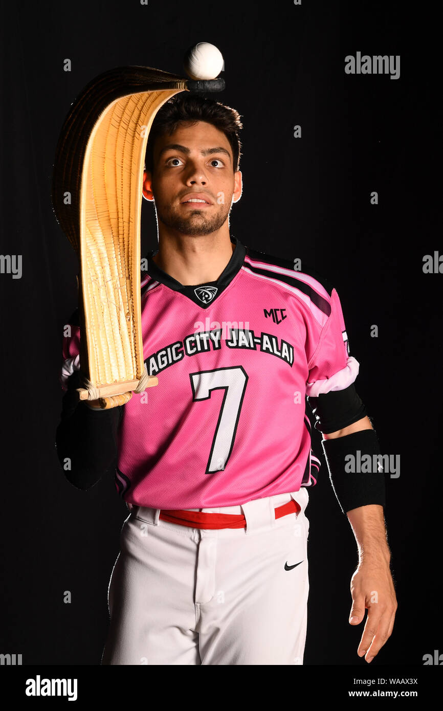Miami, FL, USA. Août 16, 2019. La ville magique de l'équipe au portrait Jai-Alai Magic City Casino le 16 août 2019 à Miami, en Floride. Credit : Mpi04/media/Alamy Punch Live News Banque D'Images