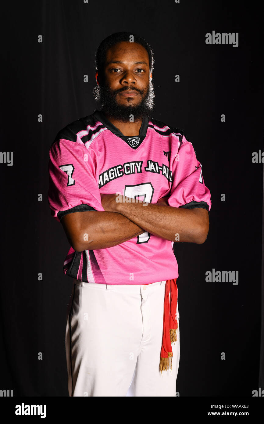 Miami, FL, USA. Août 16, 2019. La ville magique de l'équipe au portrait Jai-Alai Magic City Casino le 16 août 2019 à Miami, en Floride. Credit : Mpi04/media/Alamy Punch Live News Banque D'Images