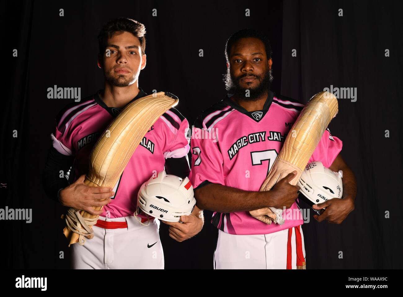Miami, FL, USA. Août 16, 2019. La ville magique de l'équipe au portrait Jai-Alai Magic City Casino le 16 août 2019 à Miami, en Floride. Credit : Mpi04/media/Alamy Punch Live News Banque D'Images