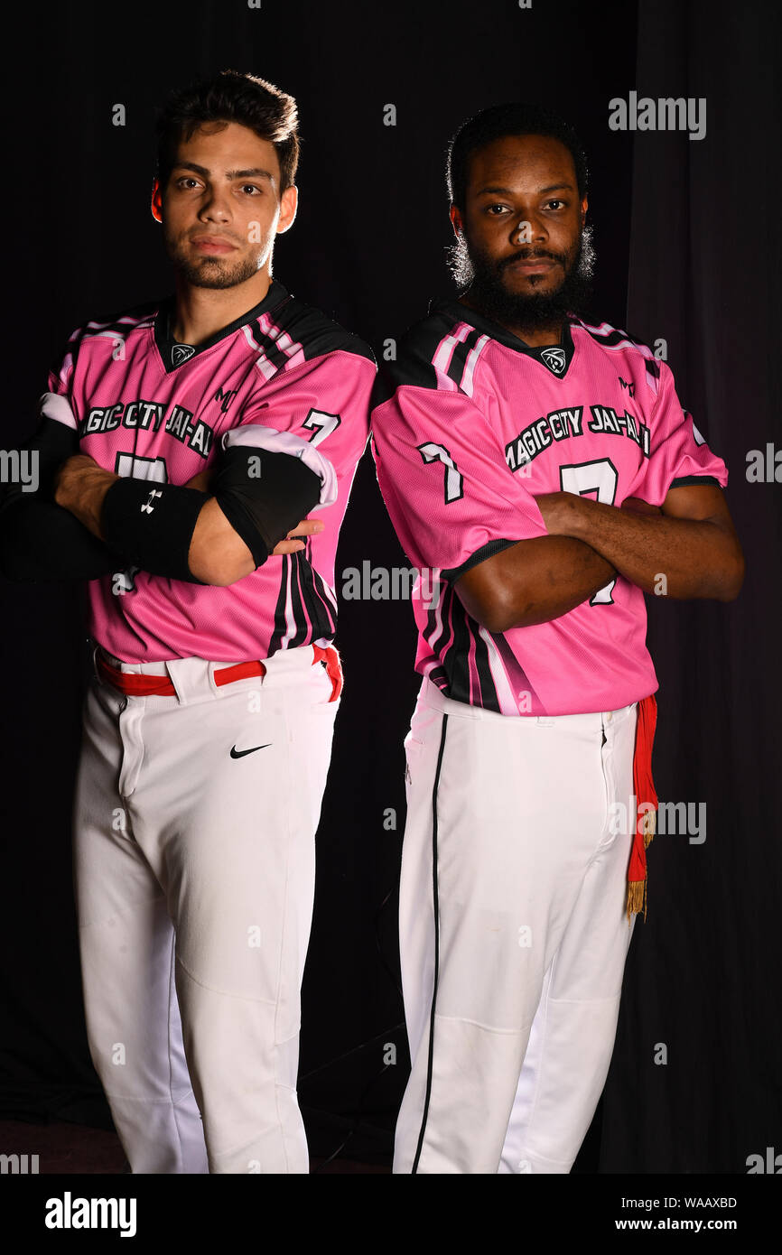MIAMI, FLORIDE - le 16 août : Magic City portrait à l'équipe de Jai-Alai Magic City Casino le 16 août 2019 à Miami, en Floride. Credit : mpi04/MediaPunch Banque D'Images