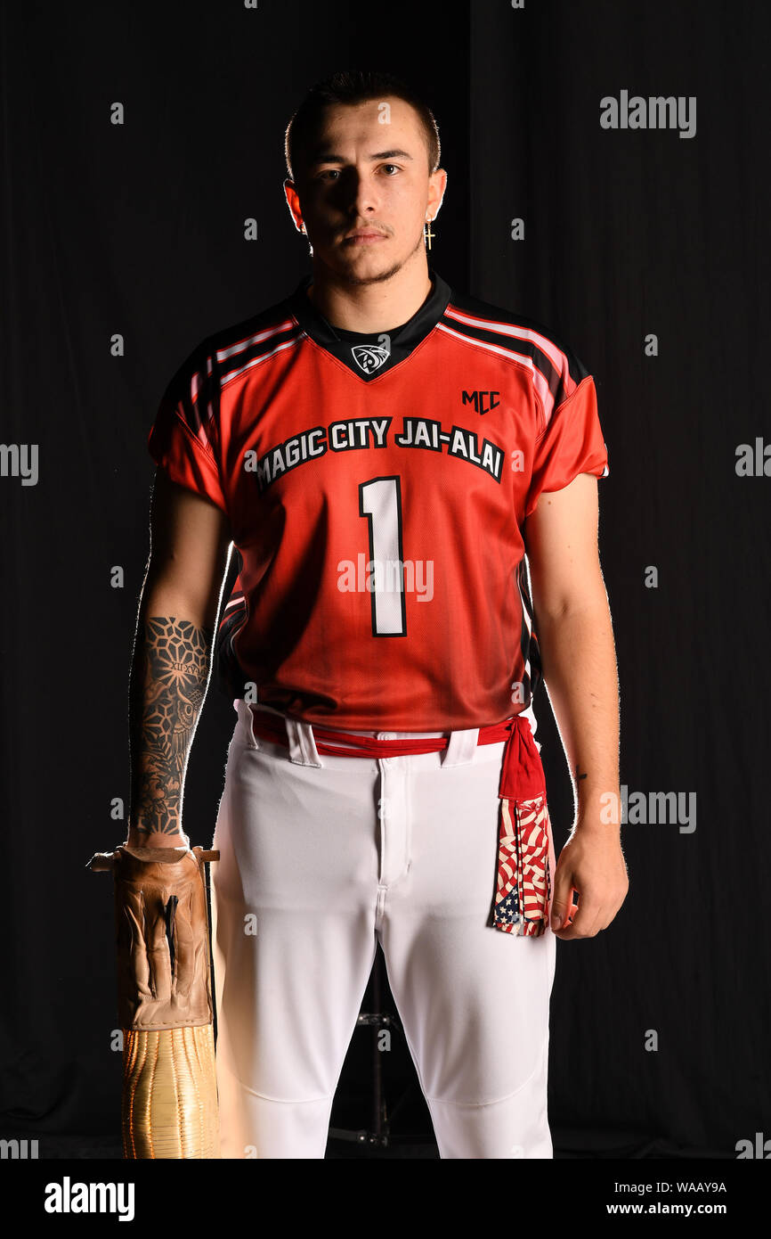 Miami, FL, USA. Août 16, 2019. La ville magique de l'équipe au portrait Jai-Alai Magic City Casino le 16 août 2019 à Miami, en Floride. Credit : Mpi04/media/Alamy Punch Live News Banque D'Images