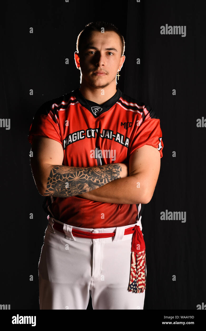 Miami, FL, USA. Août 16, 2019. La ville magique de l'équipe au portrait Jai-Alai Magic City Casino le 16 août 2019 à Miami, en Floride. Credit : Mpi04/media/Alamy Punch Live News Banque D'Images