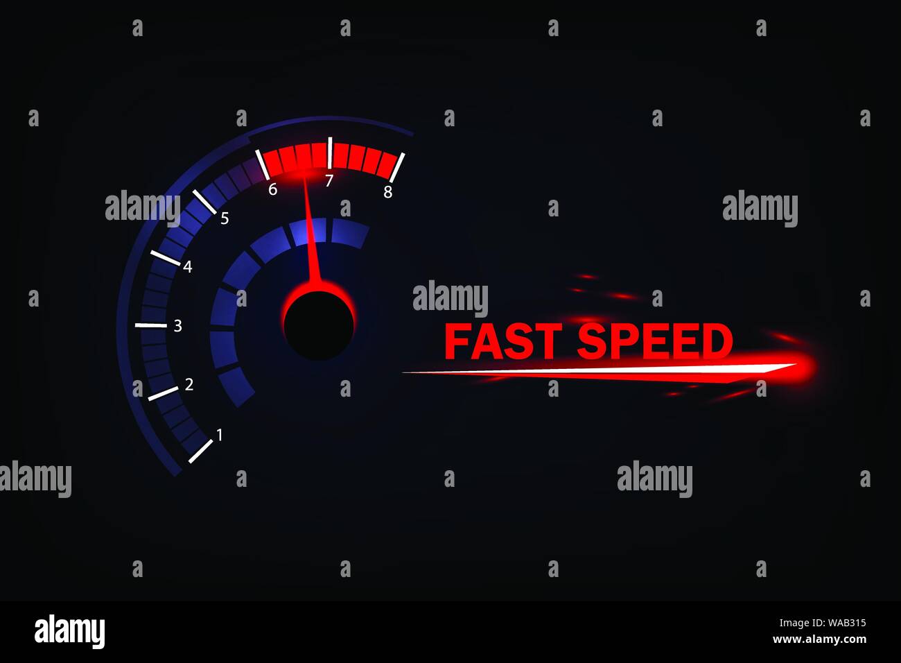 Motion vitesse rapide avec fond compteur de voiture. La vitesse de course de fond. Illustration de Vecteur