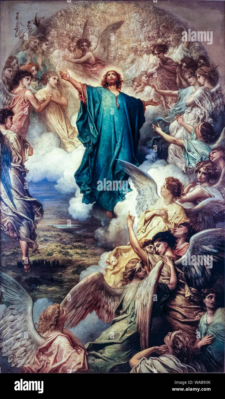 Gustave Doré, l'Ascension du Christ, peinture, 1879 Banque D'Images