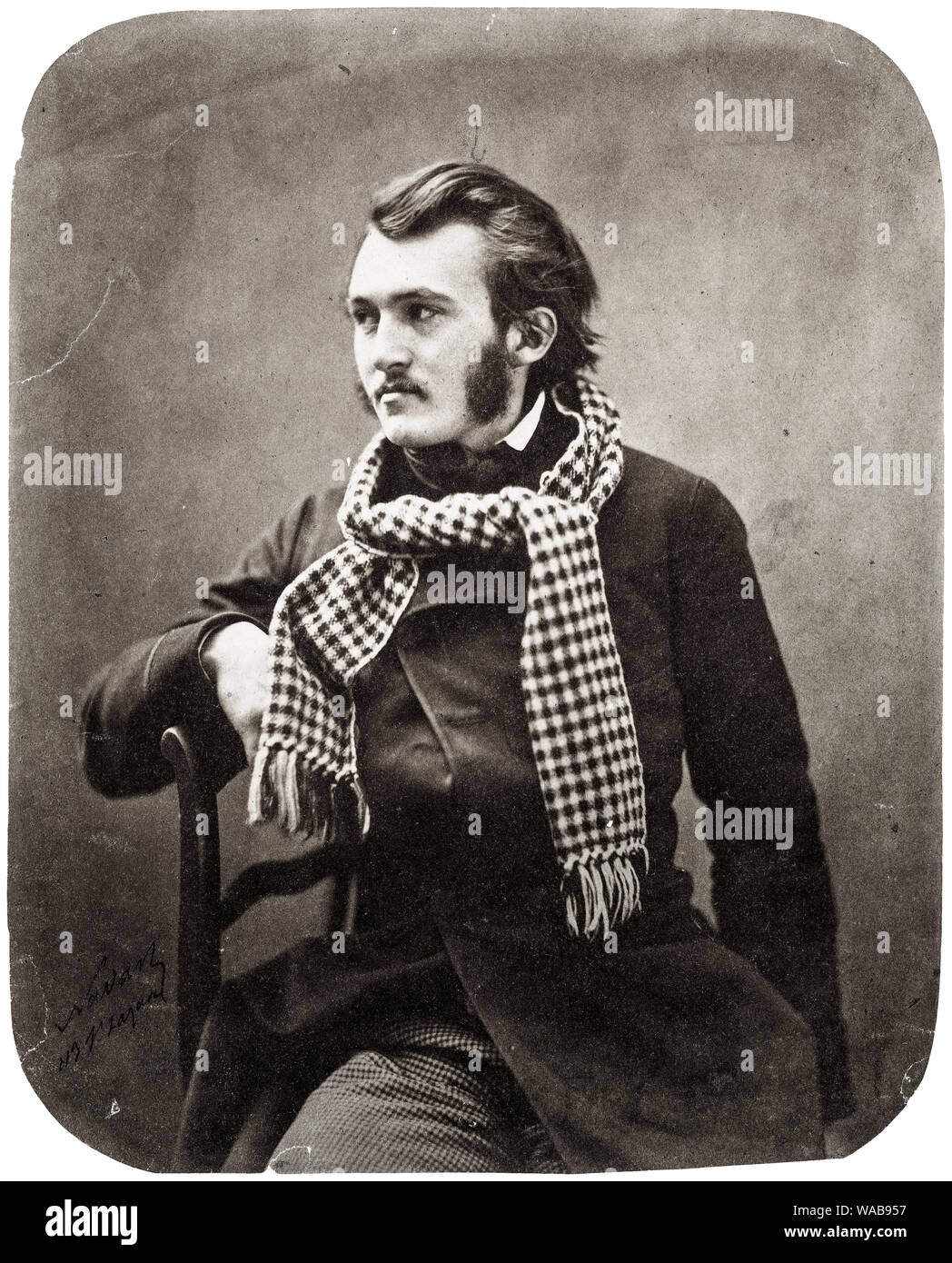 Paul Gustave Dore, (1832-1883), par Félix Nadar, portrait photographique, vers 1855-1859 Banque D'Images