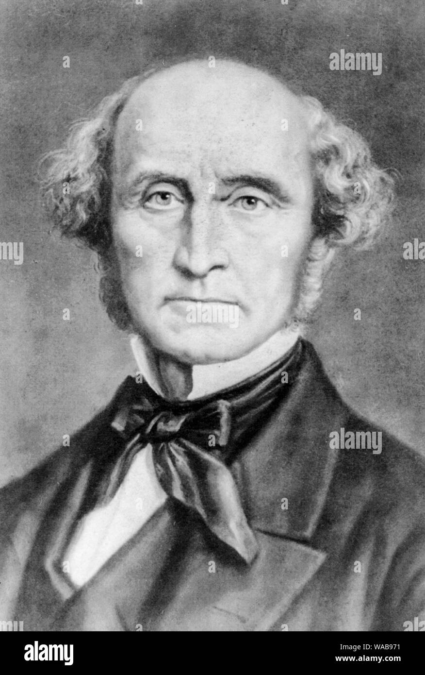 John Stuart Mill, 1806-1873, portrait, photographie, 1884 Banque D'Images