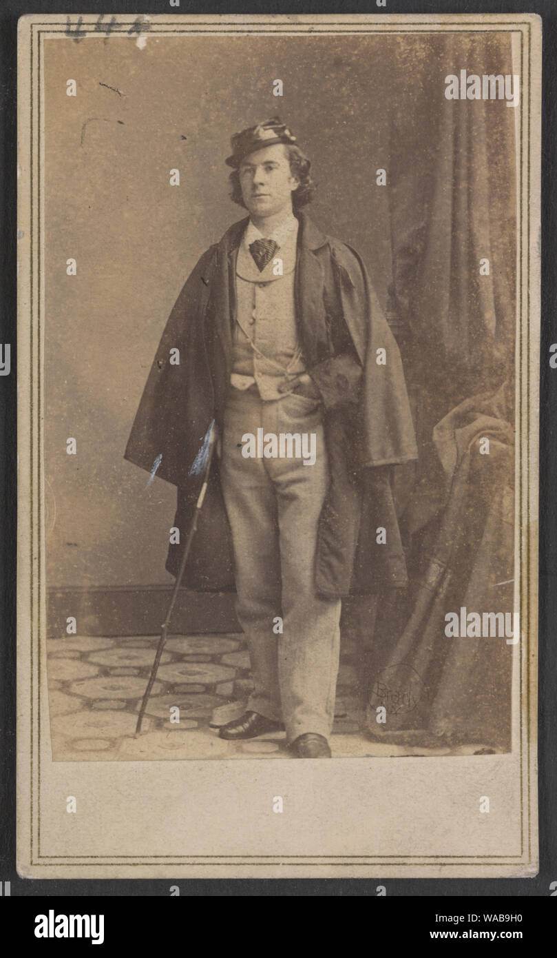 Le Colonel Elmer Ellsworth de terrain et le personnel, 11e Régiment d'infanterie de New York] / De négatif photographique dans la région de Brady's National Portrait Gallery Banque D'Images
