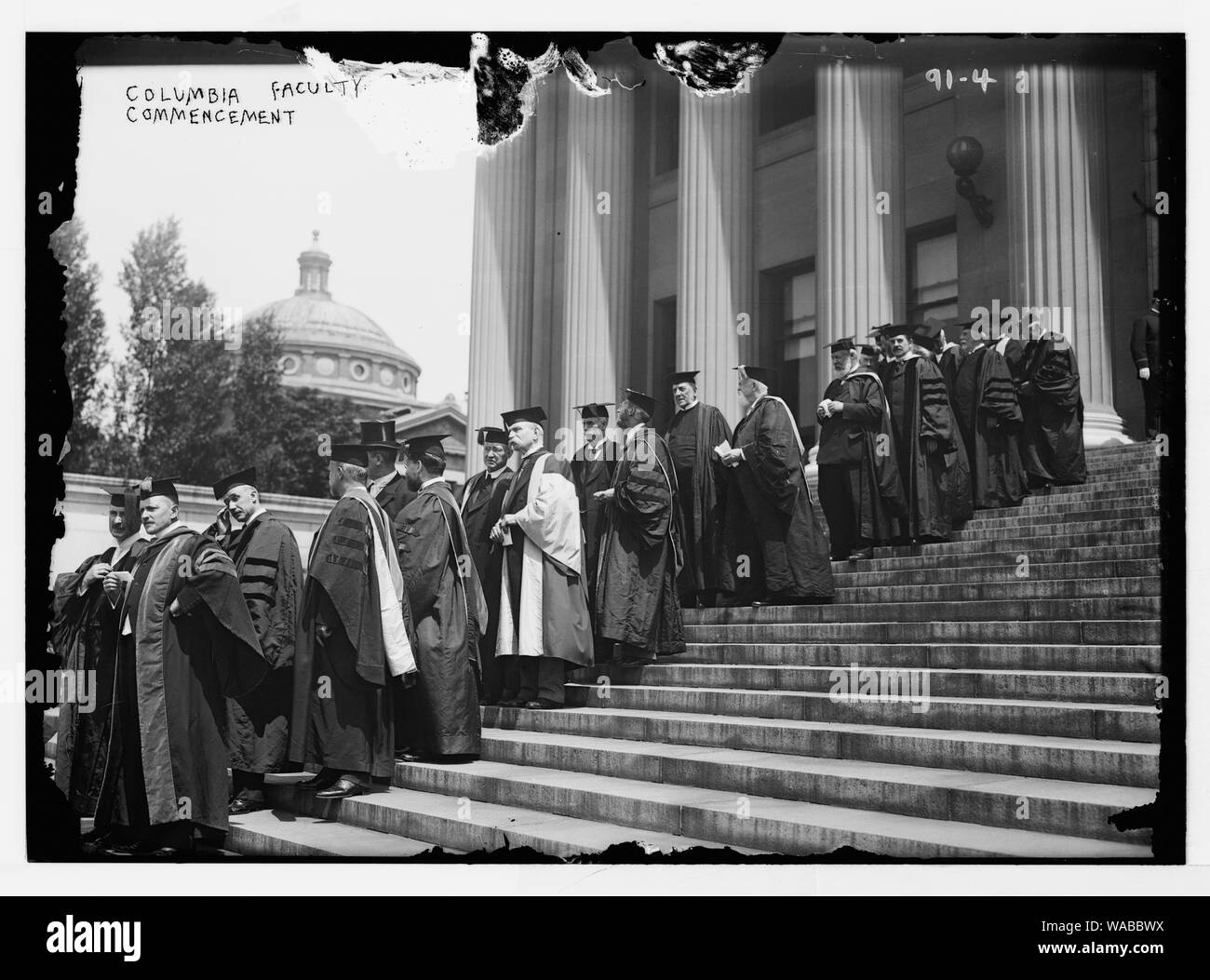 Columbia University, faculté universitaire de procession, New York Banque D'Images