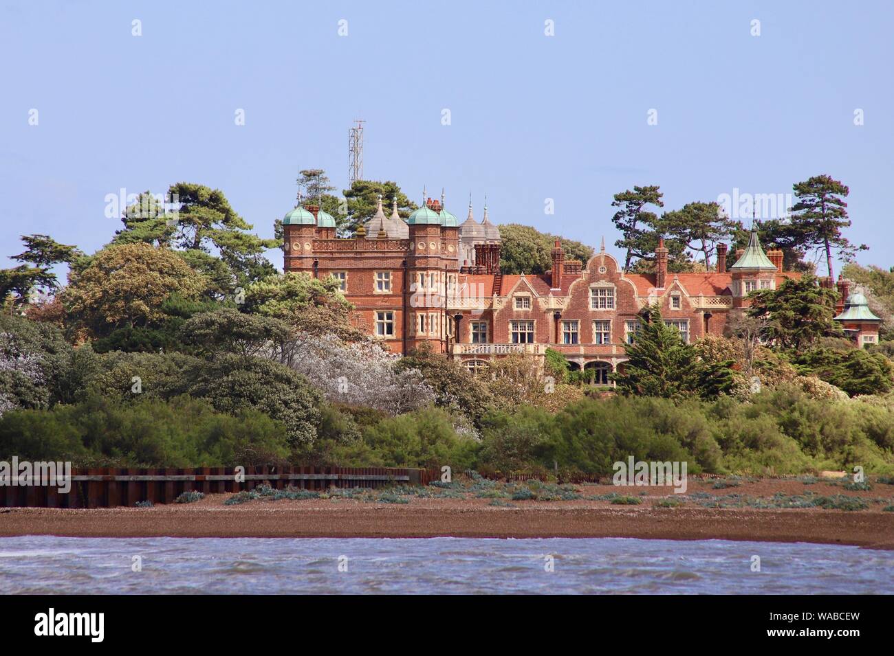 UK - Bawdsey Manor, Suffolk - 19 août 2019 : lumineux, ensoleillé, chaud lundi après-midi dans le Suffolk. Banque D'Images