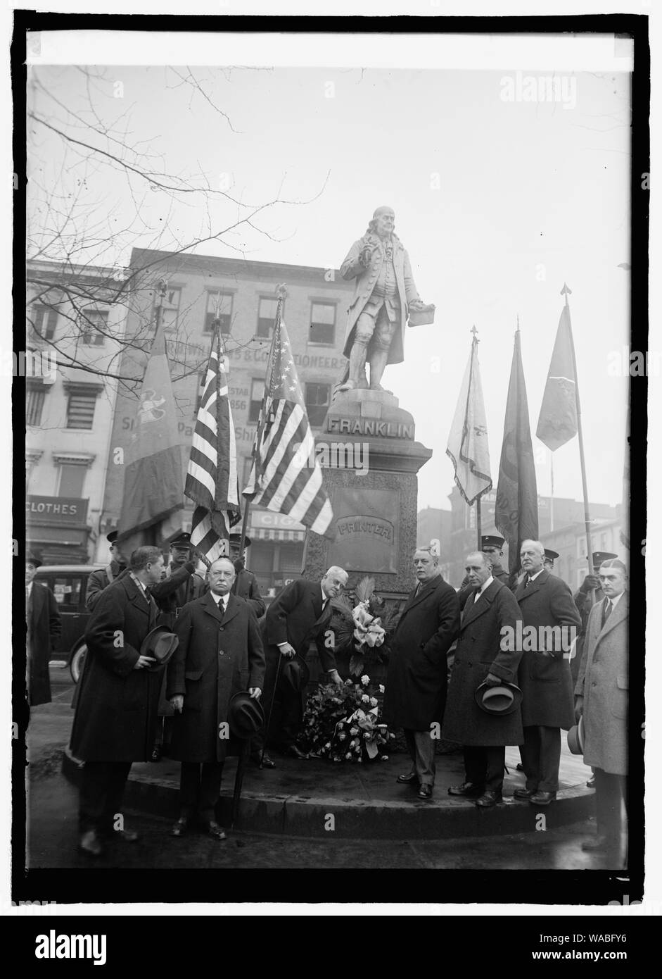 Commissaire à Rudolph 219 ann. de naissance de Ben Franklin (fils de révolution), [1/17/25] Banque D'Images