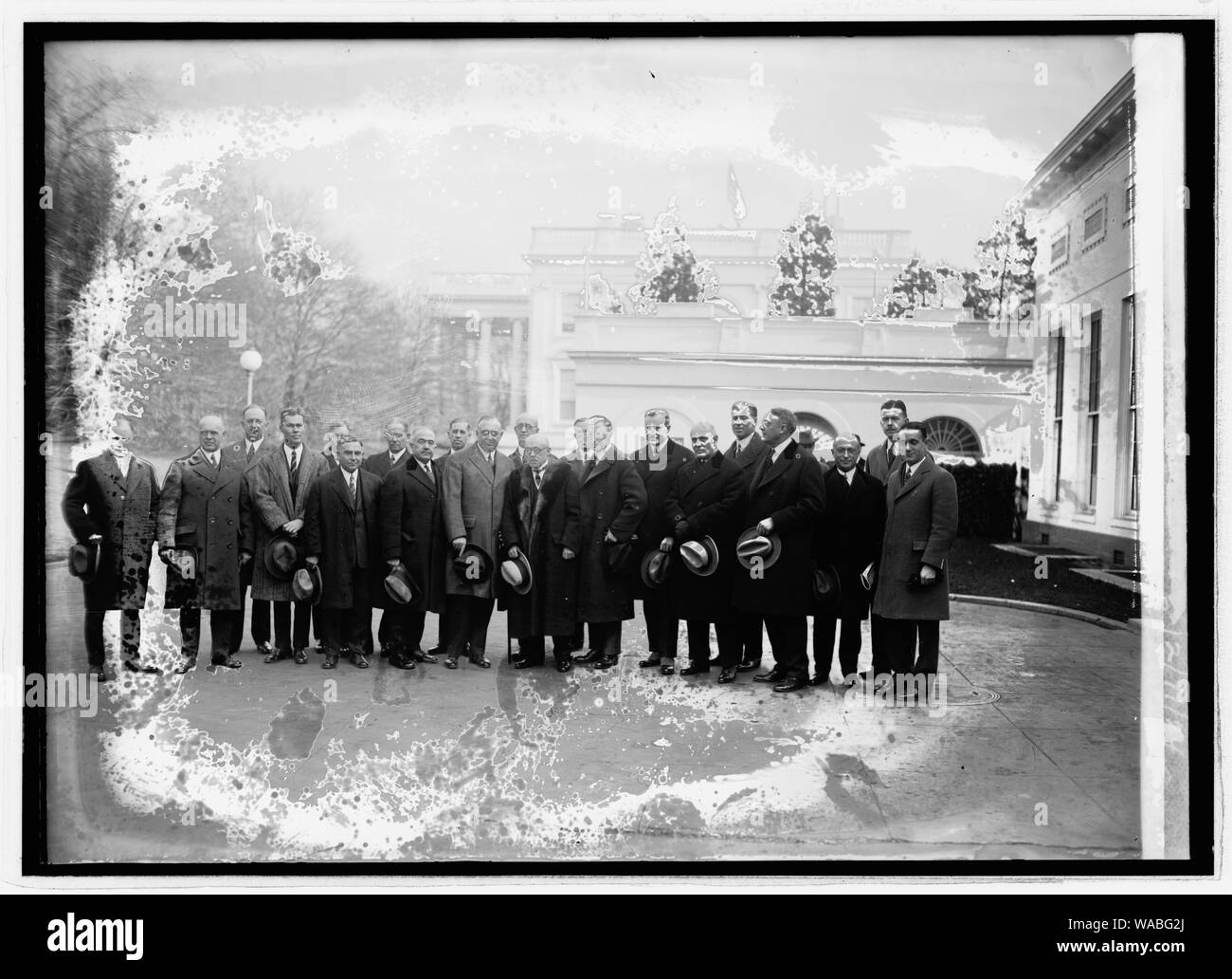 Comité de l'American Bankers Ass'n. à W.H. [C.-à-d. Maison Blanche, Washington, D.C.], 12/11/24 Banque D'Images