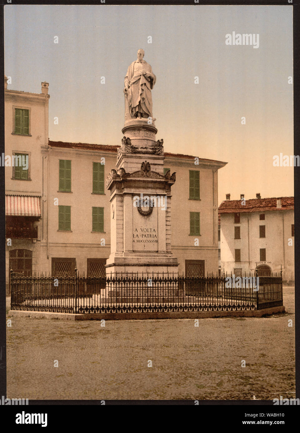 Côme, Monument de la Volta, Le Lac de Côme, Italie Banque D'Images Côme, Monument de la Volta, Le Lac de Côme, Italie Banque D'Images