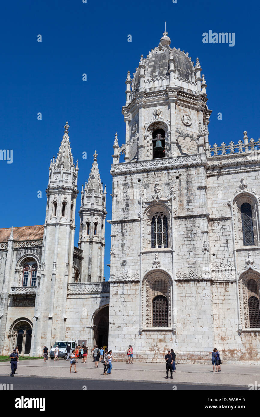 Le Mosteiro dos Jeronimos, le monastère de Belém, Lisbonne, Portugal Banque D'Images