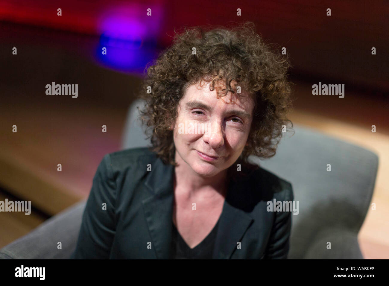 Photo par Chris Bull Manchester Literature Festival Jeanette Winterson Vendredi 20 octobre Concert Hall RNCM Banque D'Images