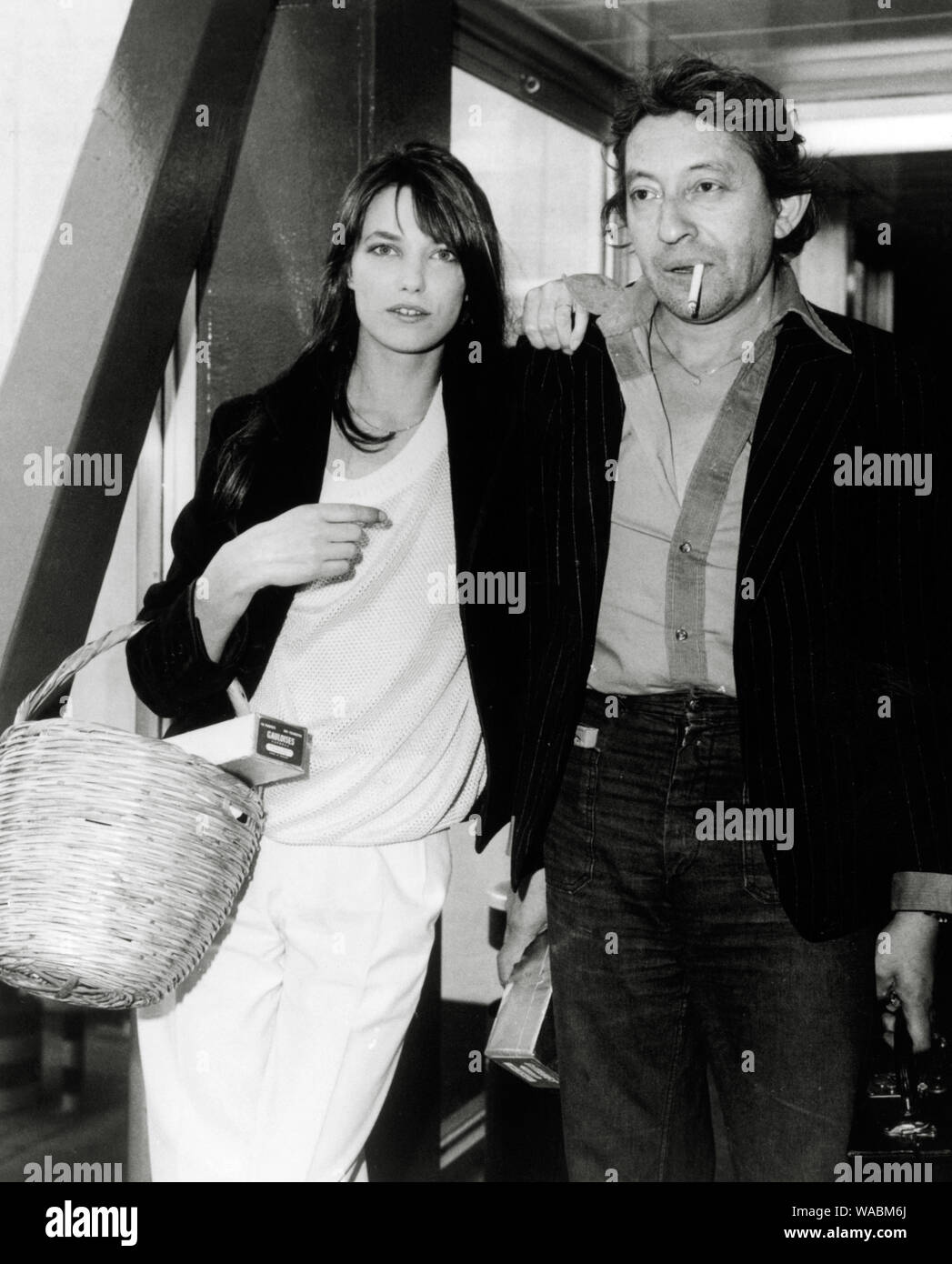 Jane Birkin, Serge Gainsbourg, à Londres pour faire connaître leur film